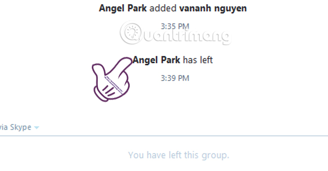 Commands used when chatting Skype Picture 6