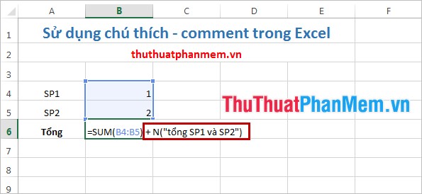 Comments in Excel - Create comments in Excel Picture 1