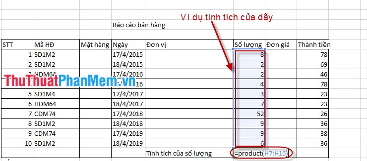 Common math functions in Excel Picture 2