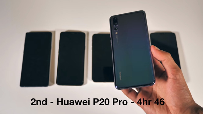 Compare battery life Galaxy Note 9 with some other flagship models: Galaxy S9 + / iPhone X / Huawei P20 Pro and OnePlus 6 Picture 7