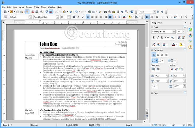 Compare LibreOffice and OpenOffice Picture 6