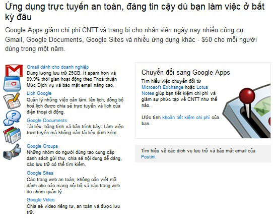 Compare Office 365 and Google Apps for Business Picture 2