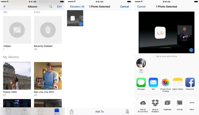 Complete on Photos apps on iPhone and iPad - Part 1: Positioning and Albums Picture 8