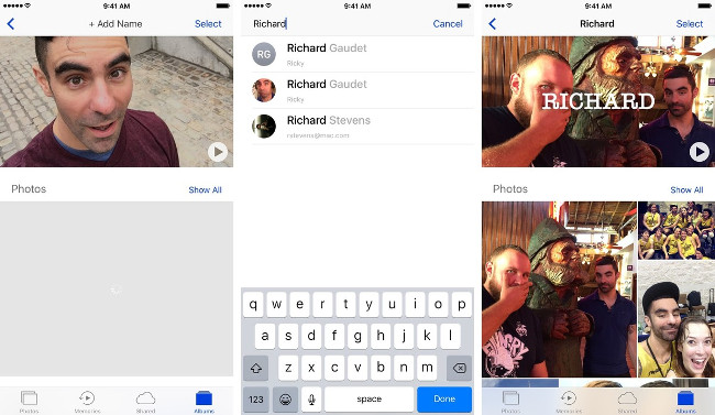 Complete the Photos app on iPhone / iPad - Part 3: Face detection feature on photos Picture 3