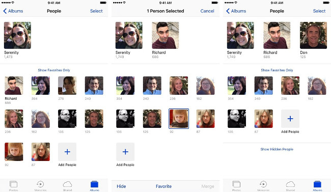 Complete the Photos app on iPhone / iPad - Part 3: Face detection feature on photos Picture 6