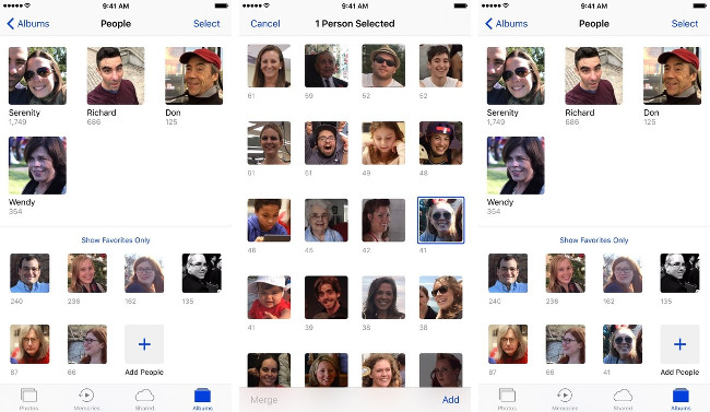 Complete the Photos app on iPhone / iPad - Part 3: Face detection feature on photos Picture 7