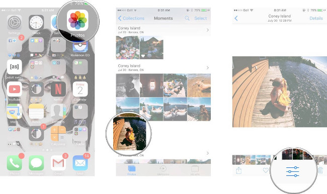 Complete the Photos app on iPhone / iPad - Part 4: Edit photos Picture 10