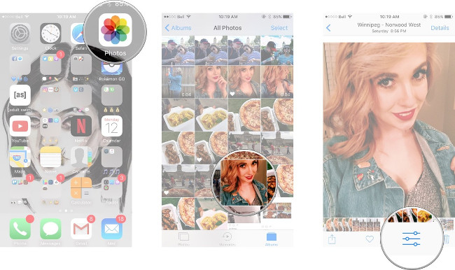 Complete the Photos app on iPhone / iPad - Part 4: Edit photos Picture 18