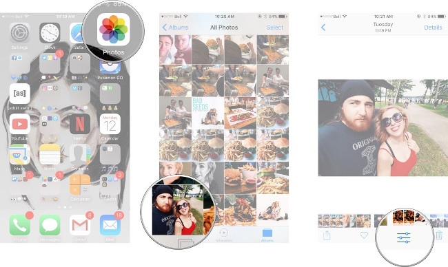 Complete the Photos app on iPhone / iPad - Part 4: Edit photos Picture 20