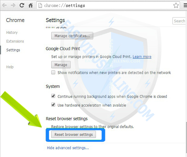 Completely remove URL Mal Virus - http://107.170.47.181 Picture 22