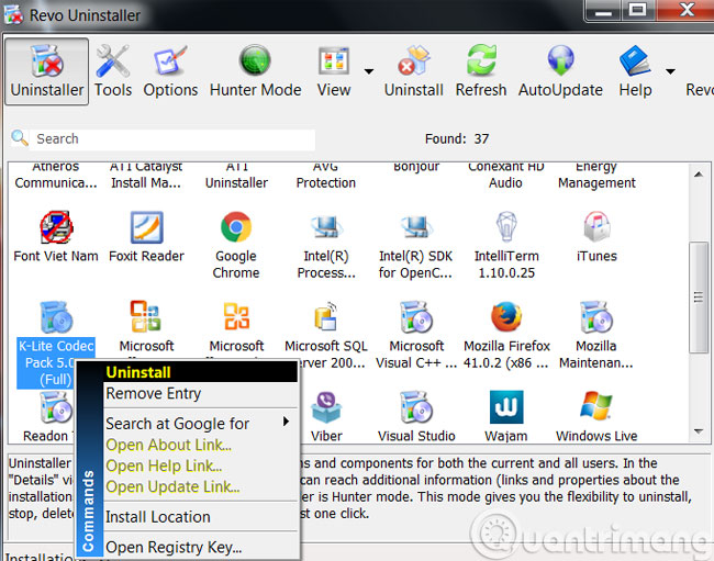 Completely uninstall software in Windows with Revo Uninstaller Picture 1