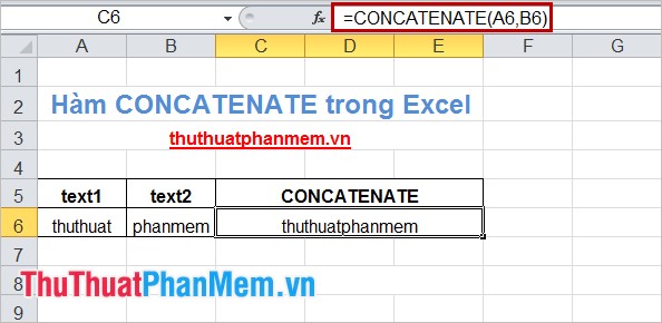 CONCATENATE function (string concatenation function) in Excel Picture 2