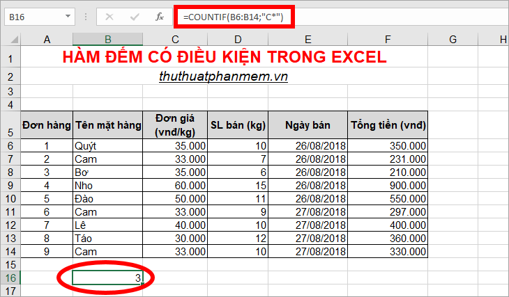 Conditional counting function in Excel Picture 6