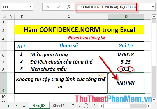 CONFIDENCE.NORM function - The function returns the confidence interval of the population by using a normalized distribution in Excel Picture 6