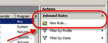 Configure advanced firewall in Windows Server 2008 using the MMC snap-in Picture 8