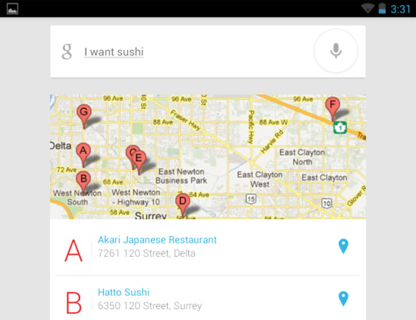 Configure and use Google Now on Android Picture 12