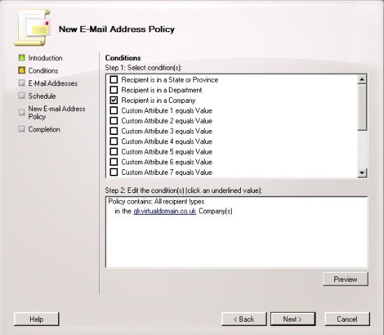 Configure Exchange 2007 or 2010 to forward email to the secondary domain Picture 12