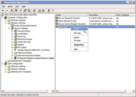 Configure IPSec Policy through GPO Picture 5