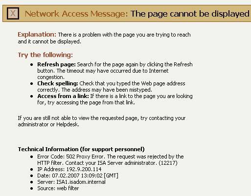 Configure ISA Server 2006 HTTP Filter Picture 11