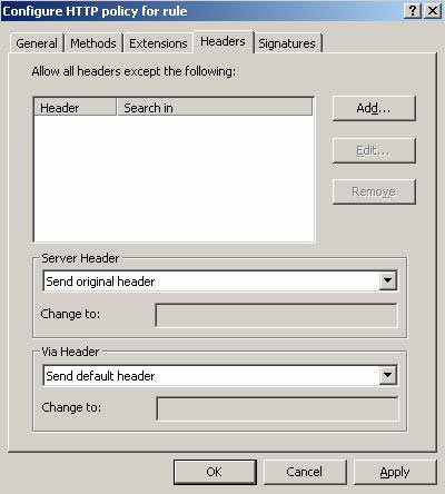 Configure ISA Server 2006 HTTP Filter Picture 7