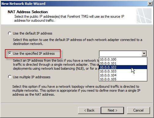 Configure One-to-One NAT with TMG 2010 Picture 5