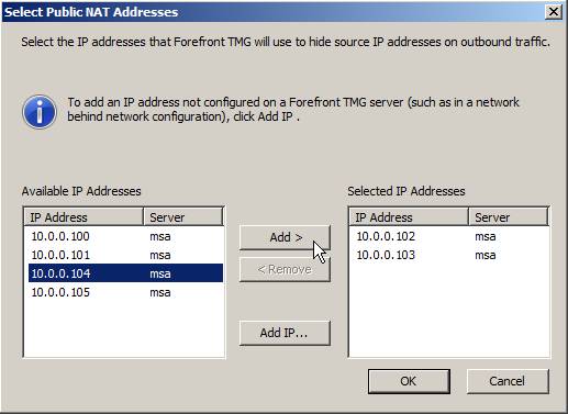 Configure One-to-One NAT with TMG 2010 Picture 7