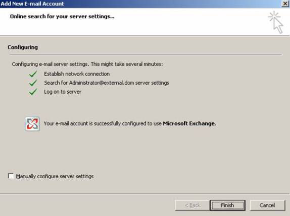 Configure Outlook 2007 with Exchange Server 2007 Picture 5
