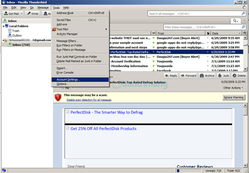 Configure POP3 Gmail on Outlook, Windows Mail, Thunderbird Picture 17