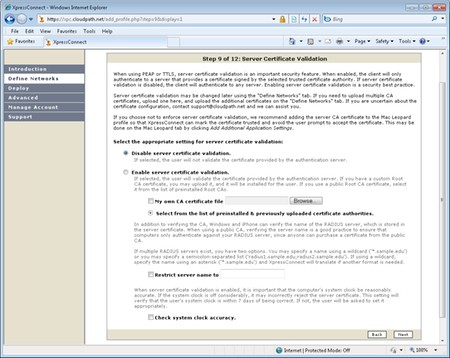 Configure security with Cloudpath Networks XpressConnect Picture 2