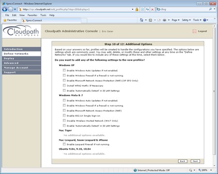 Configure security with Cloudpath Networks XpressConnect Picture 3