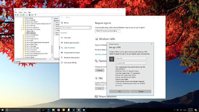 Configure the 'brain damage' PIN to log on to Windows 10 Picture 1