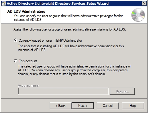 Configure the Lightweight Directory Service service - Part 3 Picture 6