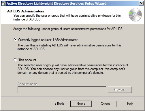 Configure the Lightweight Directory Service service - Part 4 Picture 10