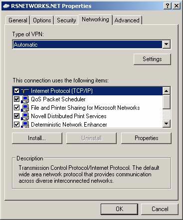 Configure the VPN network connection in Windows XP Picture 14