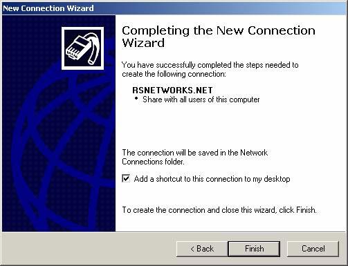 Configure the VPN network connection in Windows XP Picture 9