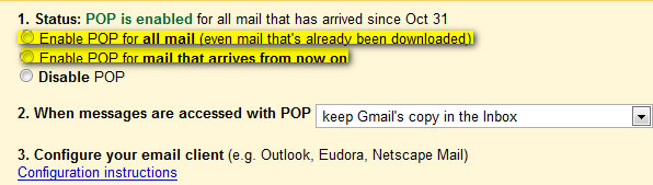 Configure Window Mail to connect to Gmail Picture 2