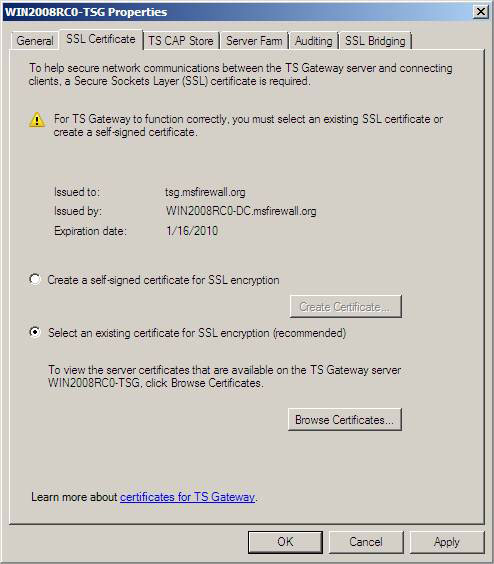 Configuring Terminal Services Gateway of Windows Server 2008 (Part 2) Picture 16