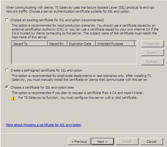 Configuring Terminal Services Gateway of Windows Server 2008 (Part 2) Picture 3
