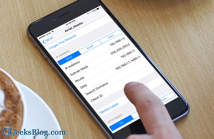 Conflict of IP address error when connecting to Wifi on iPhone, iPad, this is a fix Picture 1