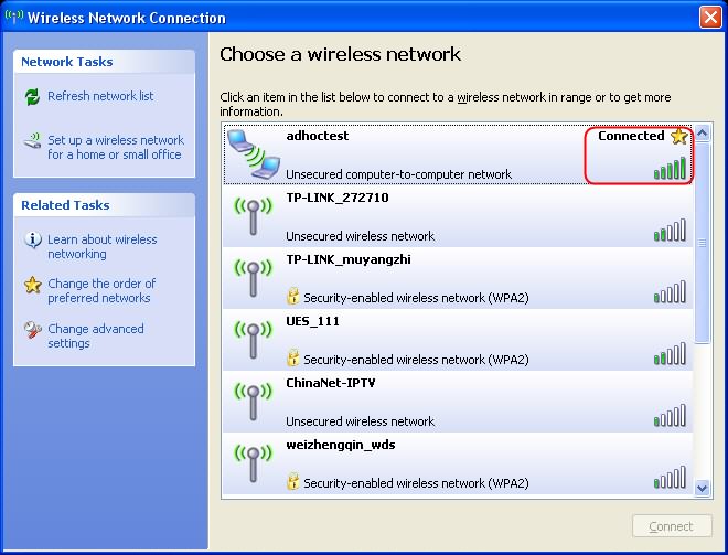 Connect 2 Windows XP laptops without cables Picture 12