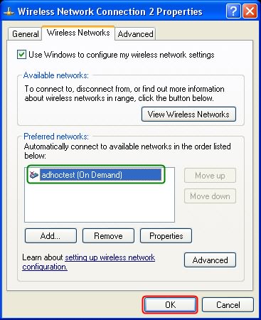 Connect 2 Windows XP laptops without cables Picture 4