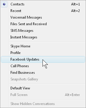 Connect your Facebook account to Skype Picture 4