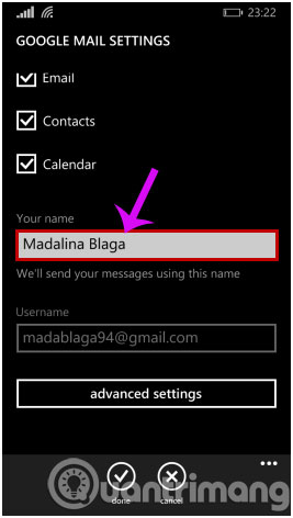 Connect your Gmail account with Windows Phone 8.1 Picture 20
