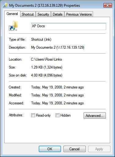 Connect your Windows XP computer from Windows Vista Picture 7
