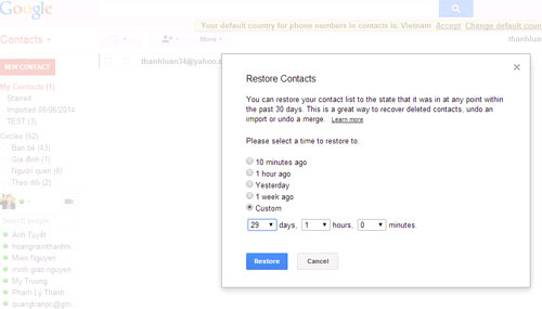 Contacts in Gmail, Android phones are deleted, this is how to recover Picture 1