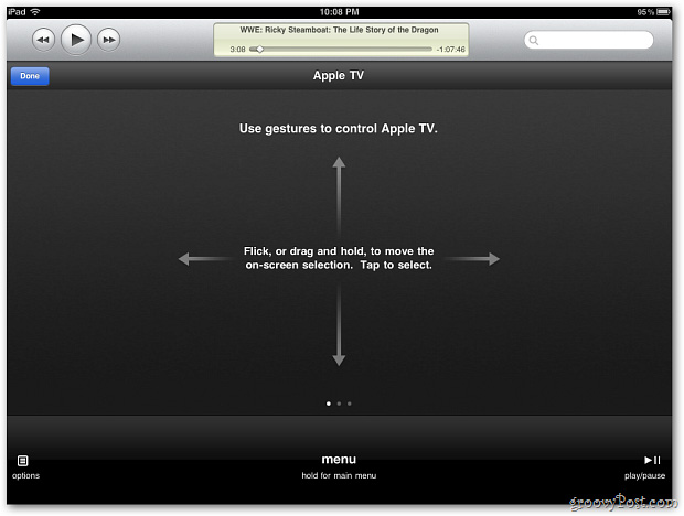 Control Apple TV remotely with iPad, iPhone or iPod Touch Picture 8