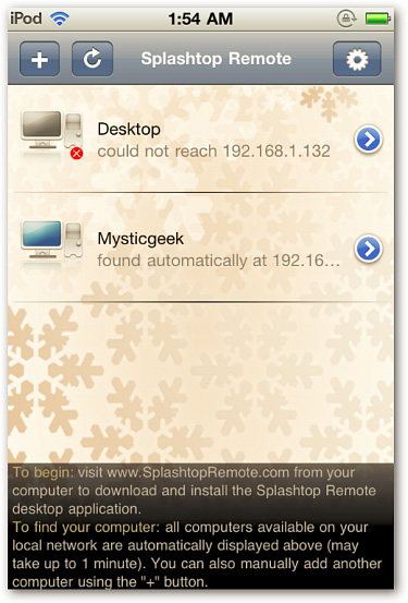 Control the remote computer via iPhone or iPod Touch Picture 12