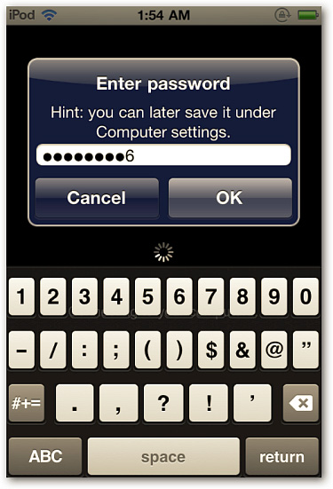 Control the remote computer via iPhone or iPod Touch Picture 13