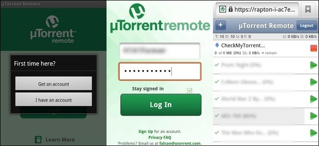 Control uTorrent remotely via mobile phone Picture 4