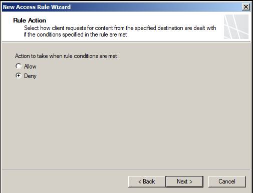 Controlling Internet Access: Introduction to TMG Access Rule - Part 1 Picture 4
